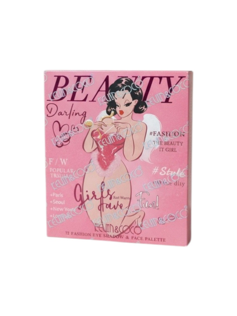 Paleta de maquillaje formato libro