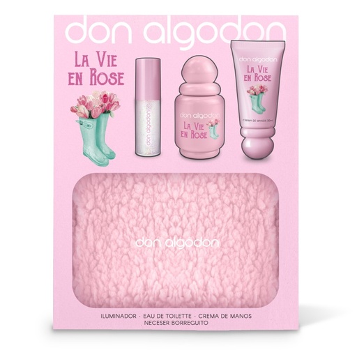 [EVER016069] Set mujer la vie en rose don algodón